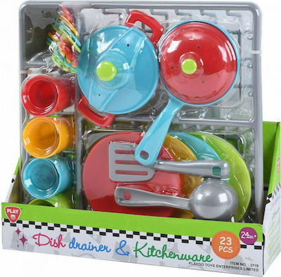 Playgo Cooking Toy / Kitchen Utensils Kitchen Utility Set for 3+ Years Old 23pcs 3119