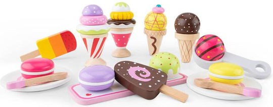 New Classic Toys Set Eiscreme aus Hölzern für 2+ Jahre 20 Stück