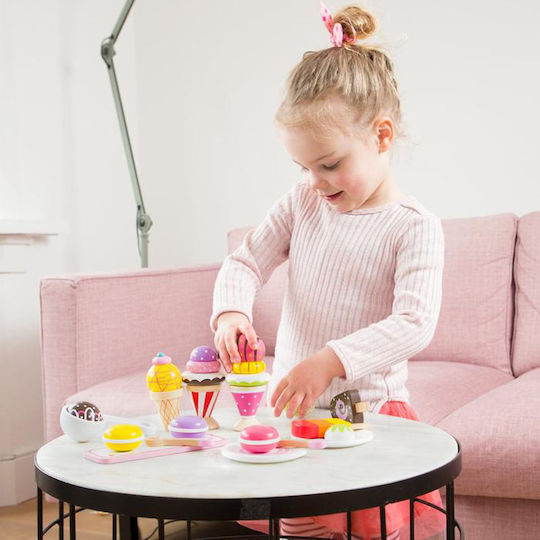 New Classic Toys Set Eiscreme aus Hölzern für 2+ Jahre 20 Stück