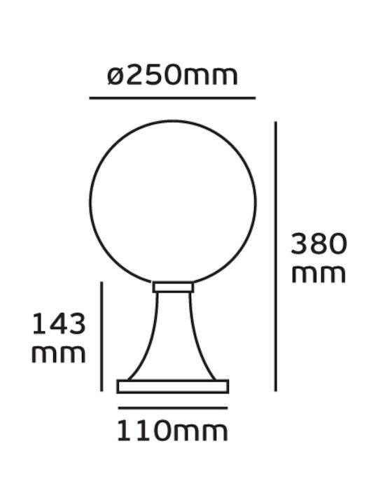 VK Lighting Γλόμπος 60W 38x25x25cm VK Lighting Γλόμπος 60W 38x25x25cm