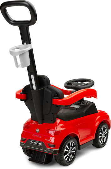 Toyz VW T-Roc Αυτοκινητάκι Ride On με Χειρολαβή για 12+ μηνών Κόκκινο