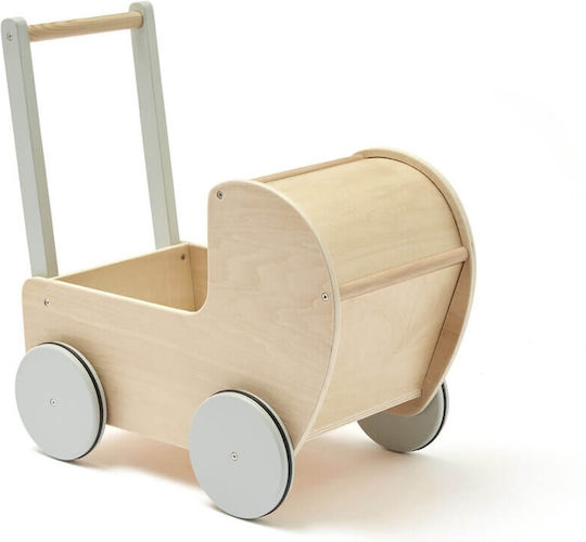 Kids Concept Cărucior Pentru Păpuși Din Lemn Pentru 3+ Ani 50.5 Cm