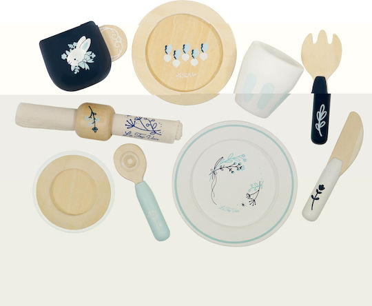 Le Toy Van Besteck Essgeschirr Set aus Holz für 3+ Jahre 23 cm 10 Stück