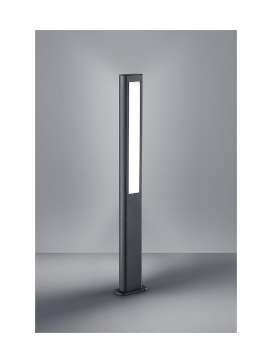 Trio Lighting Rhine Small Post Outdoor Floor Lamp 5.5W with Warm White Light IP54 Black