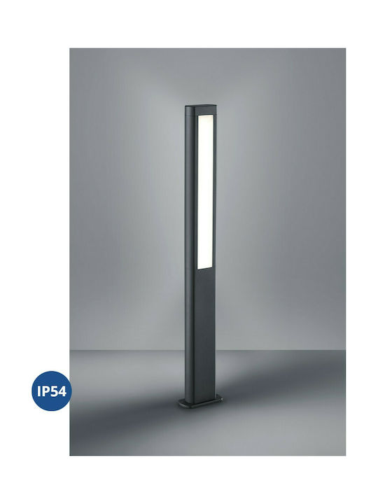 Trio Lighting Rhine Small Post Outdoor Floor Lamp 5.5W with Warm White Light IP54 Black
