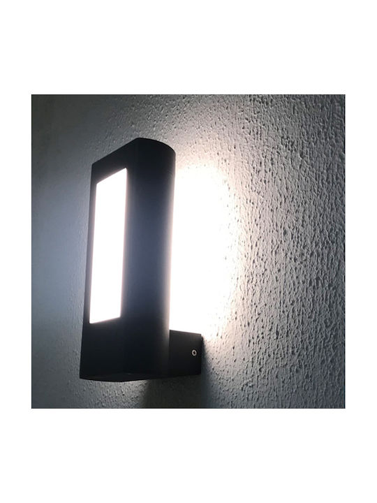 Sun Light Outdoor Floor Lamp Small Post LED Outdoor 10W with Warm White Light IP54 Black