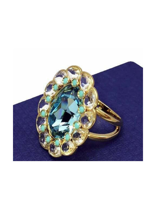 Swarovski Women's Gold Plated Ring Azore with Stone