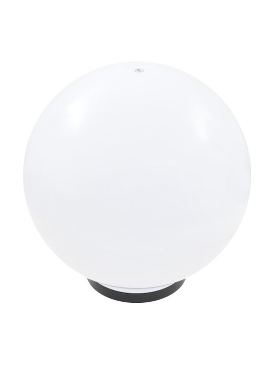 vidaXL Outdoor Floor Lamp Globe for Outdoor Space 12W IP44 for E27 Socket White