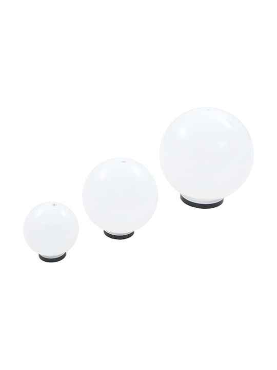 vidaXL Lamp Globe Outdoor 12W IP44 for Socket E27 White