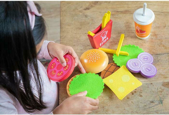 New Classic Toys Fast Food από Ξύλο για 3+ Ετών 3τμχ