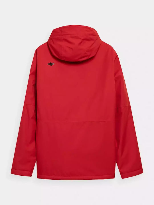 4F Men's Ski & Snowboard Jacket Red H4Z21-KUMN003-61S