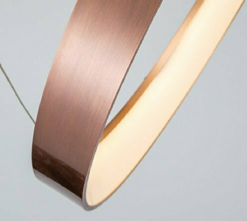 Home Lighting Amaya Κρεμαστό Φωτιστικό Χάλκινο LED με Θερμό Λευκό Φως 80x5x100εκ.