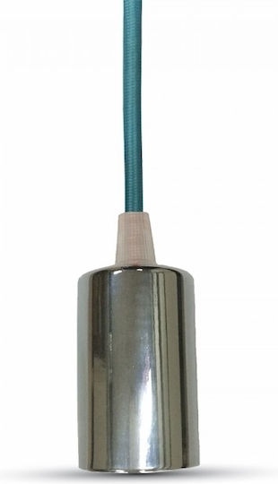 V-TAC Pendant Light Silver with Socket E27 36cm