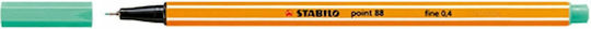 Stabilo Point 88 Μαρκαδόροι Σχεδίου Πράσινοι 0.4mm Σετ 10τμχ