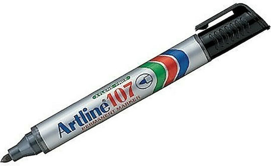 Artline 107 Μαρκαδόρος Αλκοόλης Μαύρος 1.5mm