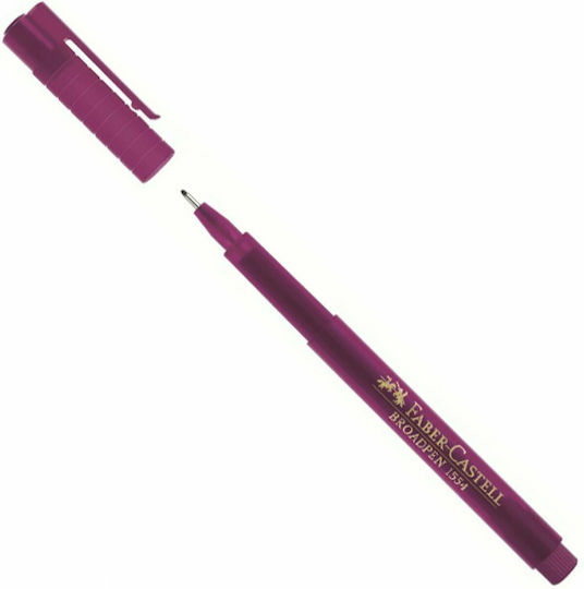 Faber-Castell Broadpen 1554 Design Marker 0.8mm Red