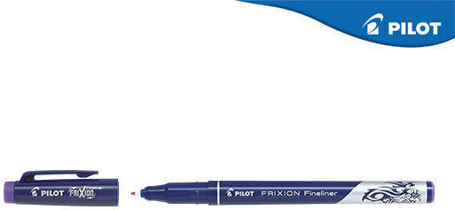Pilot Frixion Fineliner Μαρκαδόρος Σχεδίου Μωβ 0.45mm