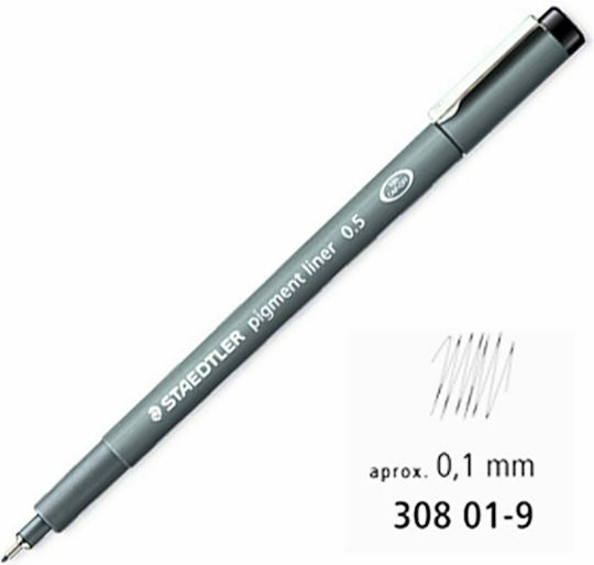 Staedtler Pigment Liner 308 Black Designing Marker 0.1mm
