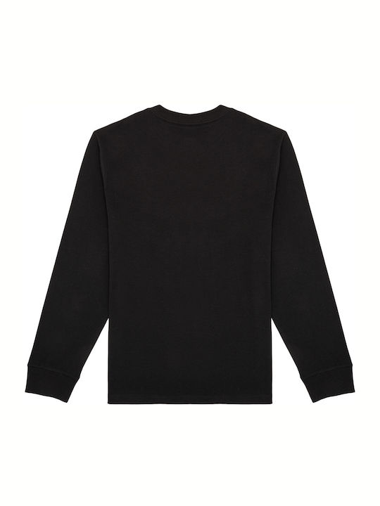 Kinderhemd Langarm Schwarz Classic