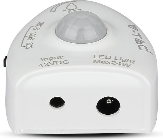 V-TAC Ταινία LED 12V Θερμό Λευκό Φως 2m Τύπου SMD3528 με Αισθητήρα Κίνησης & Τροφοδοτικό