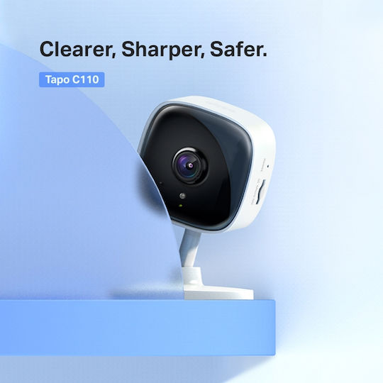 TP-LINK Tapo C110 v1 IP Κάμερα Παρακολούθησης Wi-Fi Full HD+ 3MP με Αμφίδρομη Επικοινωνία και Φακό 3.3mm