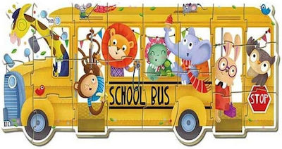 Kids Puzzle Animals School Bus for 2++ Years 19pcs Educa