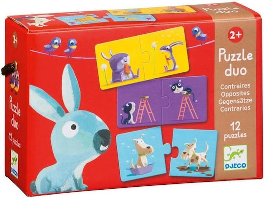 Kids Puzzle Opposites for 2+ years+ Years 12pcs Djeco