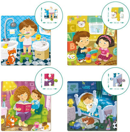 Παιδικό Puzzle Καθημερινές Συνήθειες για 3+ Ετών 72pcs Dodo