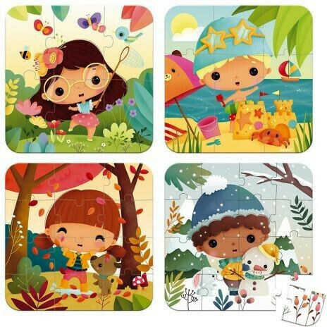 Kids Puzzle Seasons for 3+ years+ Years 43pcs Janod