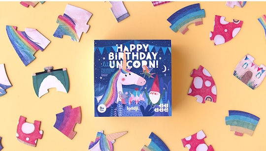 Παιδικό Puzzle Happy Birthday Unicorn! για 3+ Ετών 30pcs Londji