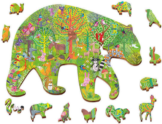 Wooden Kids Puzzle Animals of the Forest for 4+ years old+ Years 48pcs Ludattica