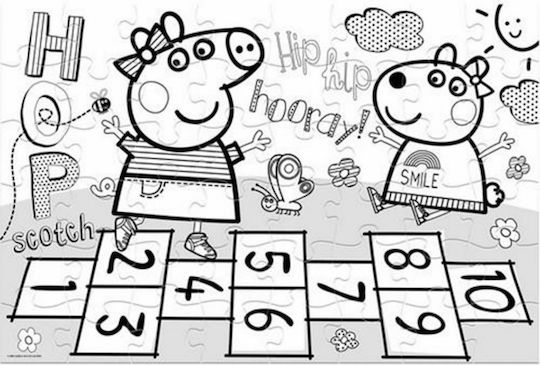 Kids Puzzle Peppa Pig 2 in 1 for 3+ years+ Years 48pcs Luna