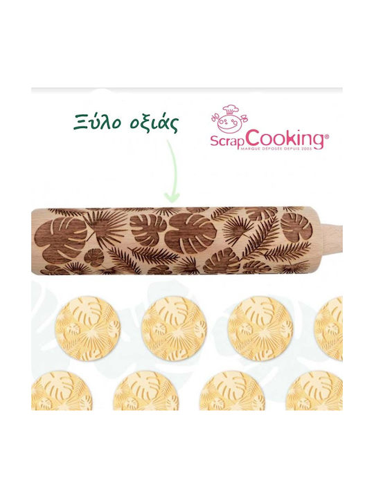 Scrap Cooking Πλάστης Ζαχαροπλαστικής από Ξύλο 4.5cm