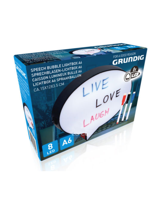 Grundig Speech Bubble Lustră Decorativă Panou Negru