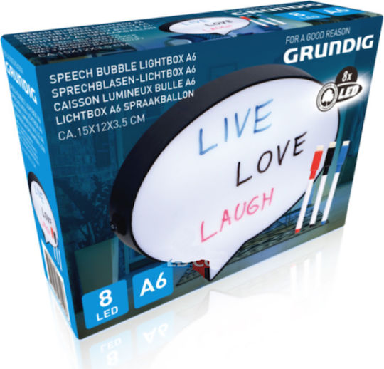 Grundig Speech Bubble Lustră Decorativă Panou Negru