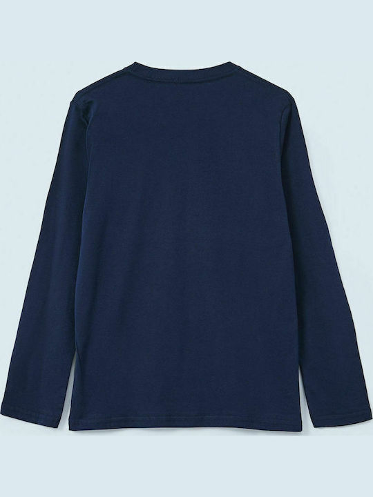 Kids' Shirt Long Sleeve Navy Blue New Herman