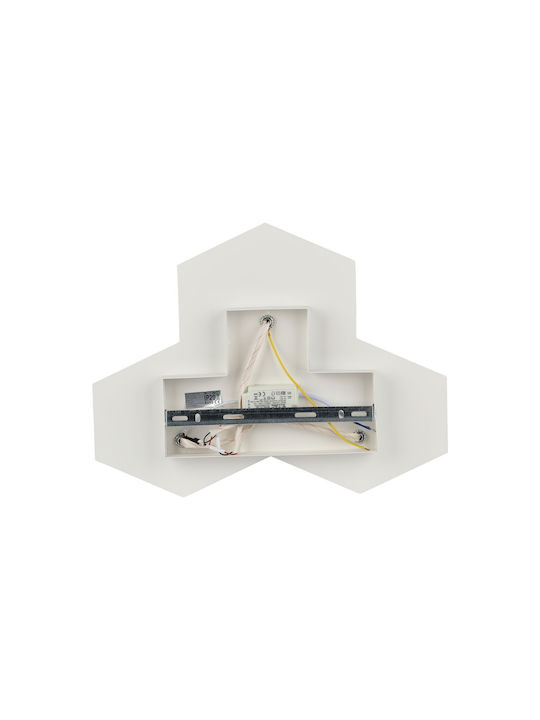 V-TAC Modern Lamp Wall with Integrated LED and Natural White Light 44x33.5x7.5cm
