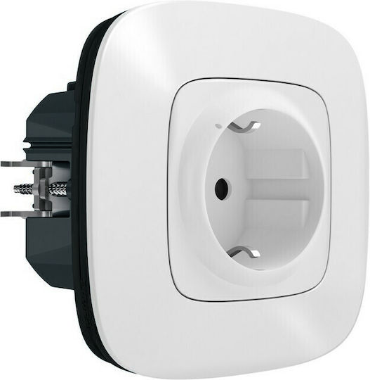 Legrand Valena Allure Μονή Χωνευτή Πρίζα Ρεύματος Wi-Fi Αυτόματων Ακροδεκτών Λευκή