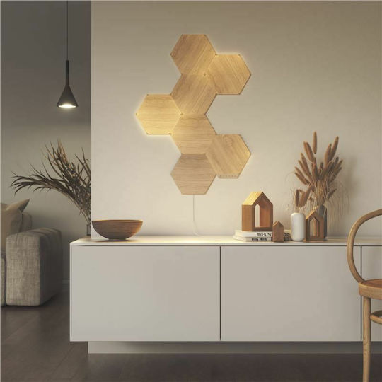 Nanoleaf WiFi Dekorative Lampe Sechseck Beige 7Stück