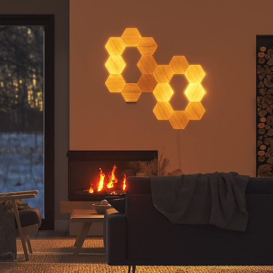 Nanoleaf WiFi Dekorative Lampe Sechseck Beige 3Stück