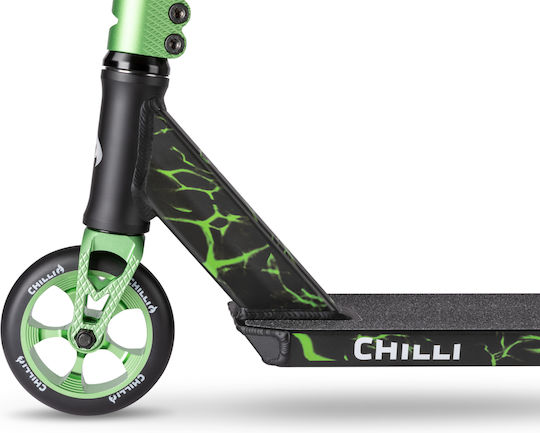 Chilli Scuter Copii Pro Reaper Reloaded V2 2 Roți Freestyle Pentru 10+ Ani Verde