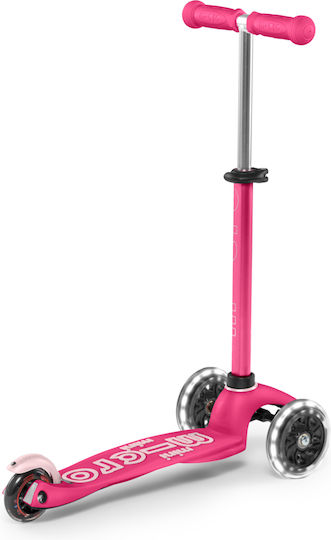 Micro Kids Scooter Mini Deluxe Plus LED 3-Wheel with Seat for 1-5 Years Fuchsia