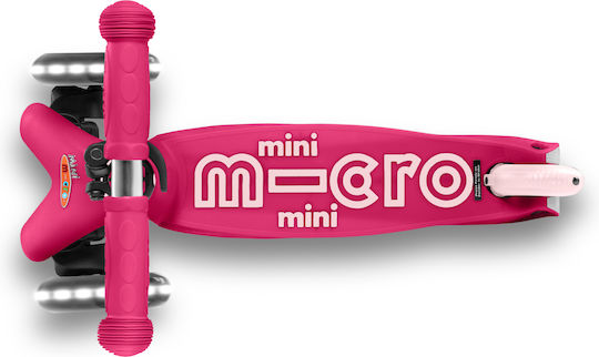 Micro Kids Scooter Mini Deluxe Plus LED 3-Wheel with Seat for 1-5 Years Fuchsia