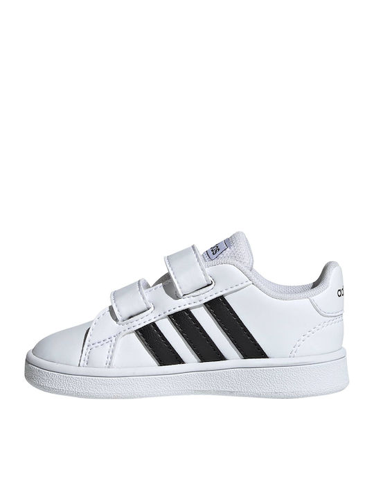 Grand Court GRAND COURT Kids Sneakers with Scratch Cloud White / Core Black