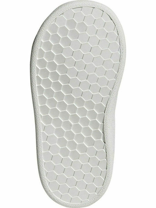 Grand Court Παιδικά Sneakers με Σκρατς Cloud White / Champagne Met.
