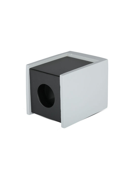 V-TAC VT-860 Μονό Σποτ με Ντουί GU10 σε Γκρι Χρώμα