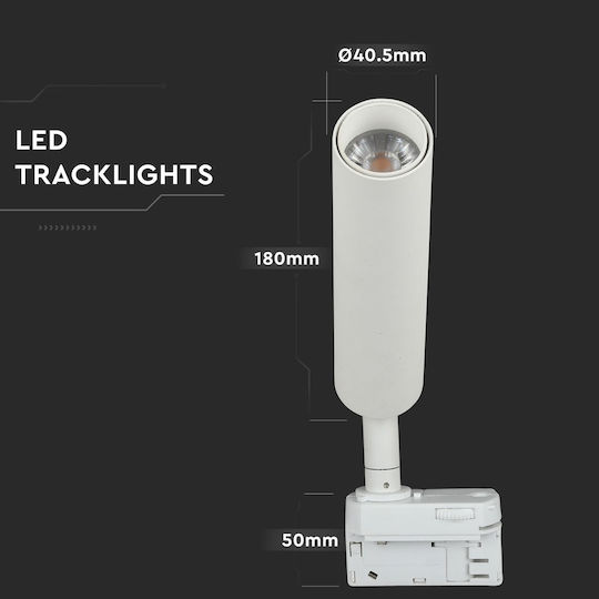 V-TAC Einzel LED Kaltweiß Spot in Weiß Farbe