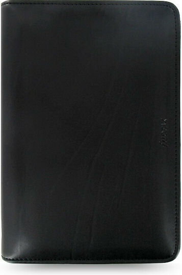 Filofax Metropol Zip Personal Седмичен Организатор Черно Кожено 21x26.5см.