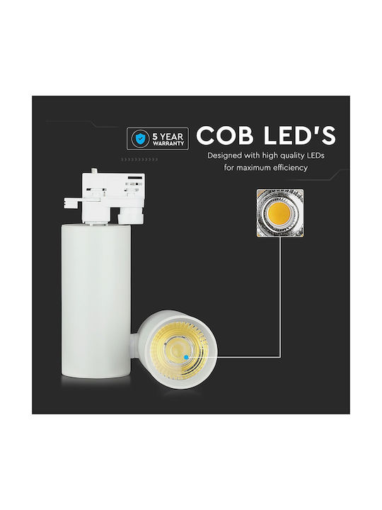 V-TAC Single LED Cool White Spot in White Color
