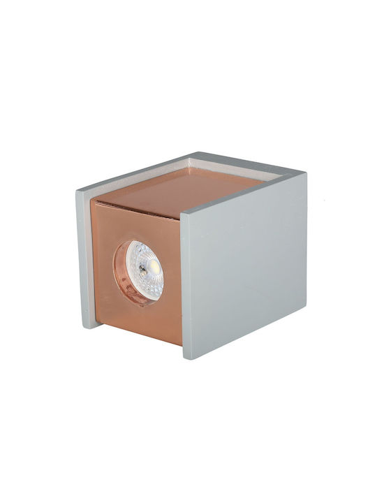V-TAC VT-860 Μονό Σποτ με Ντουί GU10 σε Χάλκινο Χρώμα
